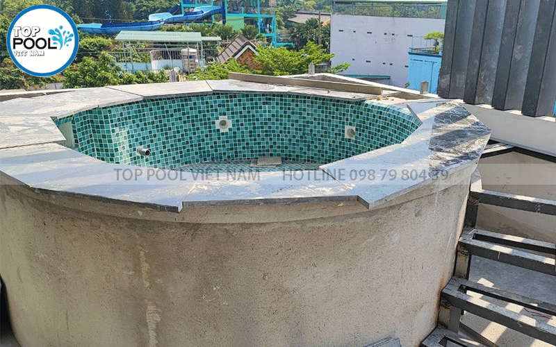 thi công bể sục Jacuzzi trên sân thượng