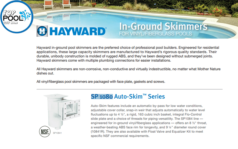 Hộp thu nước mặt Skimmer Hayward SP1097