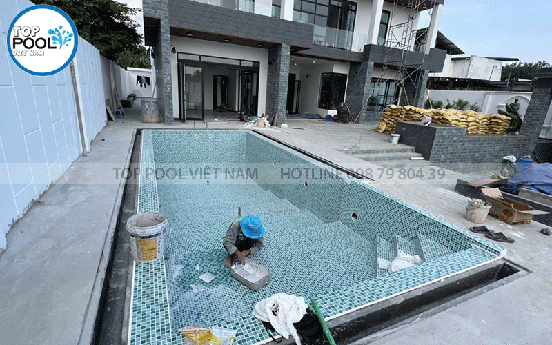 quy trình xây dựng hồ bơi tại nhà