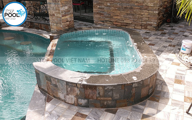 thi công hồ Jacuzzi sân vườn