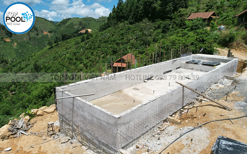 xây dựng hồ bơi tại Bảo Lộc